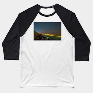 Hampton sea-wall night shot Baseball T-Shirt